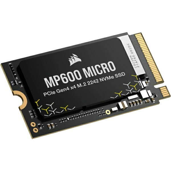 【送料無料】コルセア(メモリ) CSSD-F1000GBMP600MCR MP600 MICRO 1TB SSD M.2 2242 PCIe 4.0 (Gen4) x4 NVMe 1.4 小型 内蔵SSD【在庫目安:お取り寄せ】