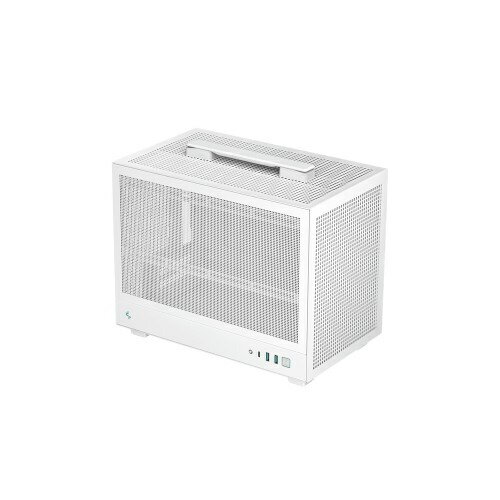 【送料無料】Deepcool R-CH160-WHNMIO-G-1 CH160 MESH WH/ Mini-ITXケース/ ホワイト/ 高エアフロー/ 全面メッシュパネル仕様/ 高さ172mmまでの空冷CPUクーラーに対応/ ATX電源対応/ 持ち運び用キャリーハンドル装備