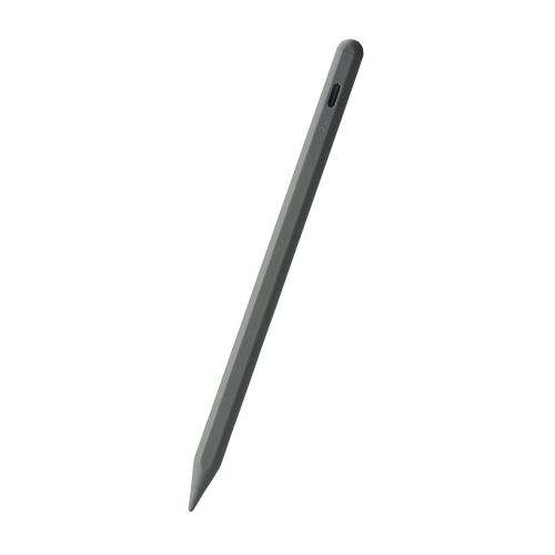 【送料無料】ELECOM P-TPACSTAP07GY タッチペン/ 充電式/ iPad専用/ パームリジェクション対応/ 傾き検知/ 磁気吸着/ USB-C充電/ 急速充電/ ペン先交換可能/ グレー【在庫目安:お取り寄せ】