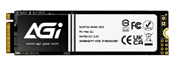 【送料無料】AGI AGI2T0GIMAI298 AI298 2TB Gen3 x4 NVMe M.2 SSD 3200MB/ s /1700MB/ s 1200TB【在庫目安:お取り寄せ】