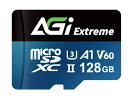 【送料無料】AGI AGI128GV6TF238 Extreme TF238 Micro SDXC 128GB UHS-II U3 V60 A1 R/ W up...