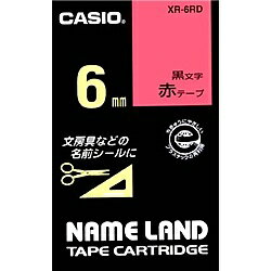 CASIO XR-6RD l[hpX^_[he[v 6mm / y݌ɖڈ:񂹁z| e[v x xC^[ e[v J[gbW e[vC^[