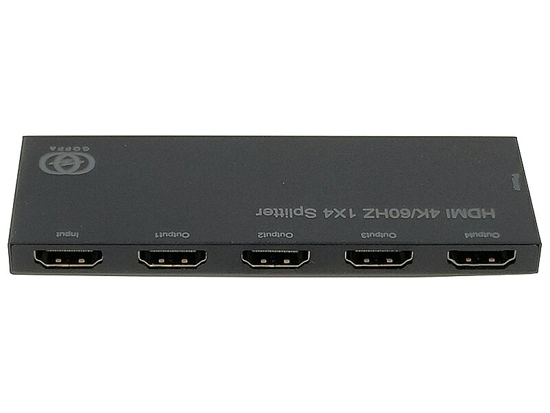 【送料無料】GOPPA GP-HDSP14H460 4K/ 60Hz対応HDMI分配器（1入力:4出力）【在庫目安:お取り寄せ】