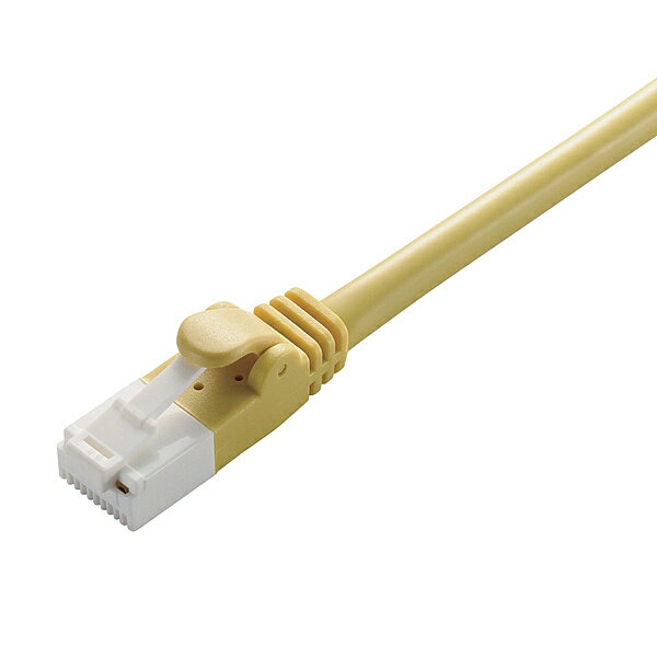 ELECOM LD-GPT/Y15/RS LANケーブル/ CAT6対応/ EU RoHS指令準拠/ 爪折れ防止/ 簡易パッケージ仕様/ 15m/ イエロー【在庫目安:お取り寄せ】| パソコン周辺機器