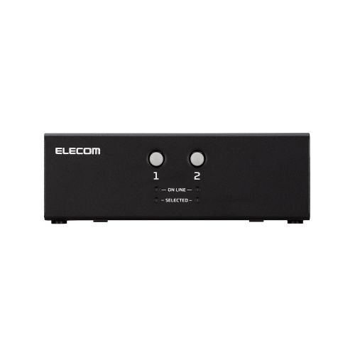【送料無料】ELECOM KVM-NVXSN2 パソコン切替器(KVM)/ VGA対応/ 2台切替【在庫目安:お取り寄せ】