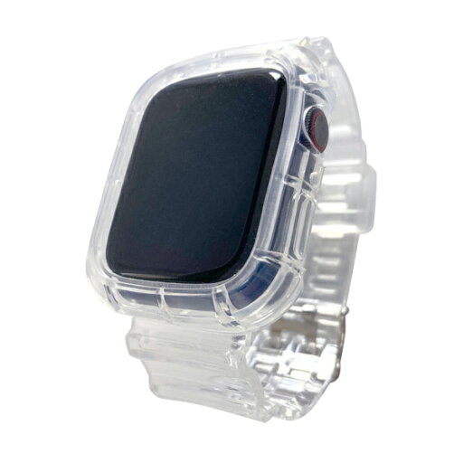 ブルー APW-40BL01CL Apple Watch 38mm/ 40mm 兼用 クリア 保護ケース付きバンド、Series1~6対応【在庫目安:お取り寄せ】 ブルー APW-40BL01CL Apple Watch 38mm/ 40mm 兼用 クリア 保護ケース付きバンド、Series1~6対応【在庫目安:お取り寄せ】