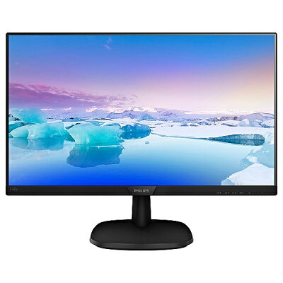 【在庫目安:あり】【送料無料】PHILIPS 243V7QJAB/11 液晶ディスプレイ 23.8型/ 1920×1080/ DisplayPort、HDMI、D-Sub/ ブラック/ スピーカー:あり/ 5年間フル保証| 家電 ディスプレイ ディスプレー モニター モニタ - Image 1