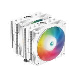 【送料無料】Deepcool R-AG620-WHANMN-G-2 AG620 WH ARGB /空冷DUAL CPUファン 120mmARGB対応 ホワイトカラーモデル /Intel LGA1700/ 1200/ 1151/ 1150/ 1155/ 2066/ 2011-v3/ 2011 /AMD AM5/ AM4 CPUソケット対応