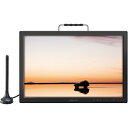 【送料無料】GREEN HOUSE GH-PTV19A-BK 19型バッテリー内蔵ポータブルテレビ ワンセグ/ フルセグ対応 HDMI入力対応 1440x900 3W+3Wスピーカー VESA対応【在庫目安:お取り寄せ】 2