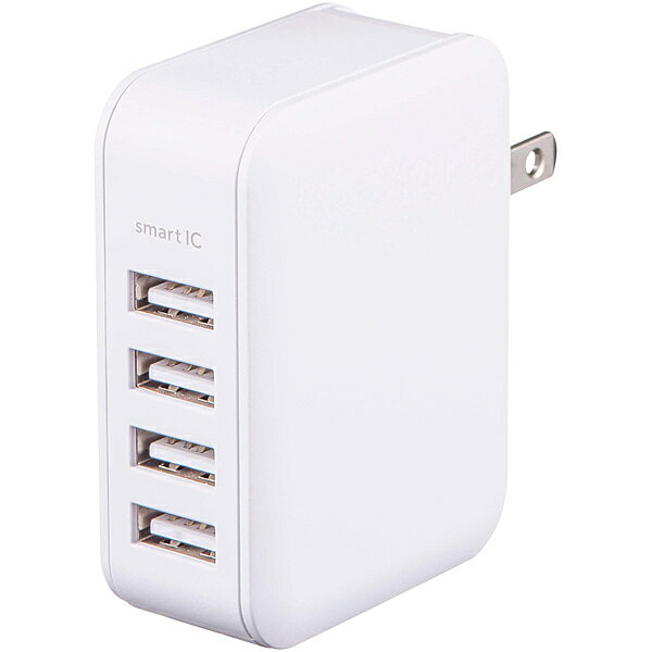 GREEN HOUSE GH-ACU4B-WH USB-ACץ 4ݡ 4.8Ah ޡIC ۥ磻ȡں߸ܰ:󤻡