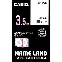 CASIO XR-3WE ネームランド テープカートリッジ 幅3.5m 白に黒文字【在庫目安:お取り寄せ】 CASIO XR-3WE ネームランド テープカートリッジ 幅3.5m 白に黒文字【在庫目安:お取り寄せ】