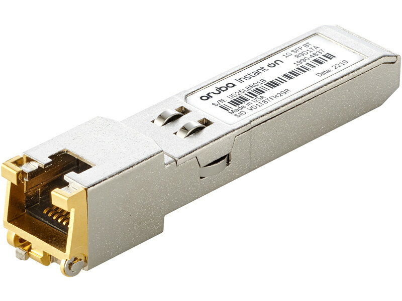 【送料無料】HP R9D17A Aruba Instant On 01G SFP RJ45 T 0100m Cat5e Transceiver【在庫目安:僅少】 パソコン周辺機器