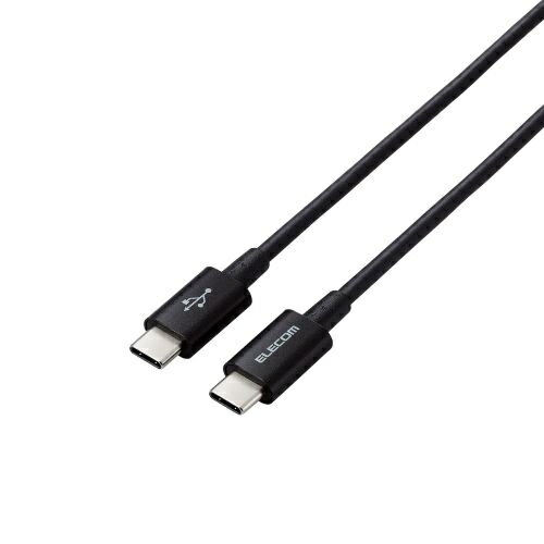 USB Type-C to USB Type-Cケーブル/USB Power Delivery対応/やわらか耐久/0.3m/ブラック ■USB-Type-Cポートを搭載しているパソコンおよび充電器・モバイルバッテリーと、スマートフォンやタブレットを接続して充電やデータ転送ができるUSB2.0ケーブルです。 ■断線に強く取り回しのしやすい柔らかいケーブルなので、束ねて持ち歩くのに便利です。 ■スリムな外観を維持したまま屈曲への耐久性を高め、柔軟さを持った線材設計を実現しました。 ※エレコム社比 ■USB2.0の規格である「Certified Hi-Speed USB(USB2.0)」の正規認証品です。 ■コネクタ形状1:USB Type-Cプラグ ■コネクタ形状2:USB Type-Cプラグ ■対応機種:USB Type-Cポートを持つスマートフォン・タブレット・パソコン・充電器・モバイルバッテリーなど ※USB Type-C and USB-C are trademarks of USB Implementers Forum ■ケーブル長:約0.3m ※コネクター含まず ■ケーブル太さ:約3.2mm ■規格:USB2.0規格正規認証品 ■対応転送速度:最大480Mbps ※理論値 ■パワーデリバリー対応:最大60W(20V/3A) ■プラグメッキ仕様:金メッキピン ■シールド方法:2重シールド ■カラー:ブラック ■パッケージ形態:袋+ステッカー ■保証期間:1年間 ■環境配慮事項:EU RoHS指令準拠(10物質)、簡易パッケージ 詳細スペック 長さ0.3m 色ブラック 端子USBType-C(TM)プラグ-USBType-C(TM)プラグ 規格USB2.0規格正規認証品 電気用品安全法(本体)非対象 電気用品安全法(付属品等)付属品等無し