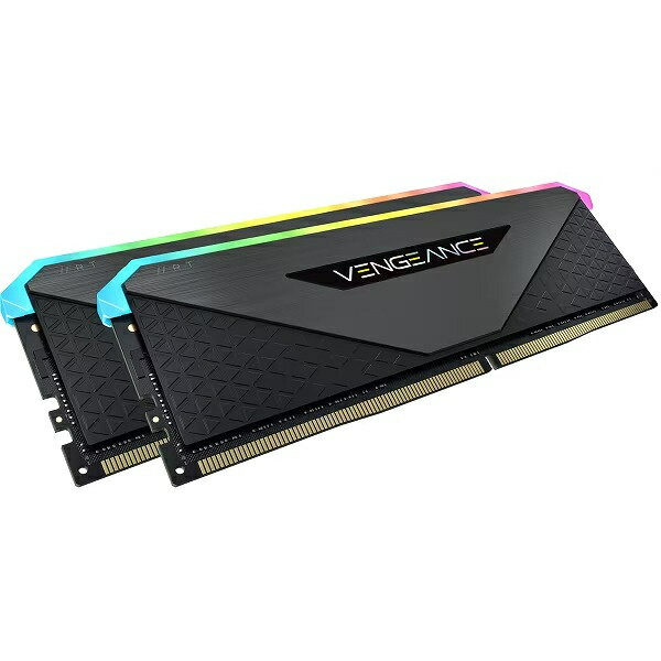 【送料無料】コルセア(メモリ) CMN64GX4M2Z3600C18 DDR4 3600MHz 64GB(32GBx2) UDIMM 18-22-22-42 VENGEANCE RGB RT Black 1.35V for AMD Ryzen【在庫目安:お取り寄せ】