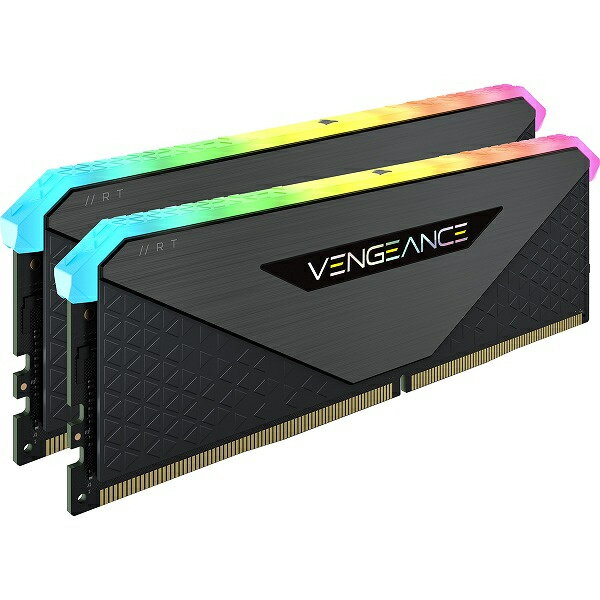 【送料無料】コルセア(メモリ) CMN32GX4M2Z3600C18 DDR4 3600MHz 32GB(16GBx2) UDIMM 18-22-22-42 VENGEANCE RGB RT Black 1.35V for AMD Ryzen【在庫目安:お取り寄せ】
