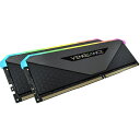 【送料無料】コルセア(メモリ) CMN16GX4M2Z4000C18 DDR4 4000MHz 16GB(8GBx2) UDIMM 18-22-22-42 VENGEANCE RGB RT Black 1.35V for AMD Ryzen【在庫目安:お取り寄せ】