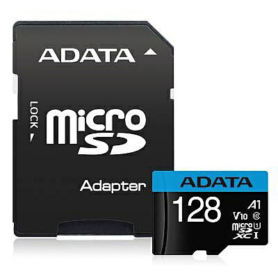 【在庫目安:あり】A-DATA Technology AUSDX128GUICL10A1-RA1 microSDカード 128GB microSDXC UHS-I CLASS10 A1対応 SD変換アダプター付属 / 永久保証
