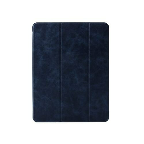 【送料無料】ELECOM TB-A25XWVNV 13インチiPad Air(M2)/ フラップケース/ 薄型軽量/ 背面クリア/ 2アングル/ スリープ対応/ ネイビー【在庫目安:お取り寄せ】