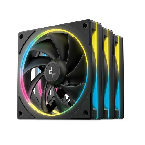 【送料無料】Deepcool R-FL12SE-BKAPN3-G FL12 SE 3IN1/ 120mmケースファン 3個入りパック/ ブラック/ ..