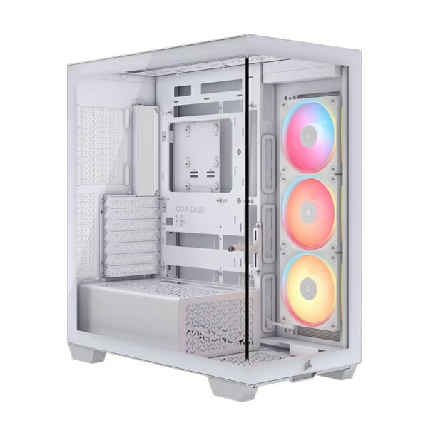 【送料無料】コルセア(メモリ) CC-9011325-WW ミドルタワー型PCケース 3500X LX-R RGB iCUE LINK Mid-Tower White【在庫目安:お取り寄せ】
