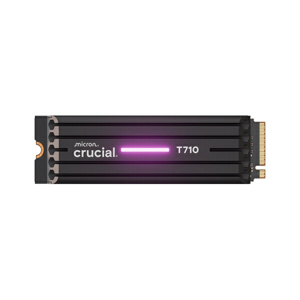【送料無料】0649528-947055 Crucial T710シリーズ Read最大14500MB/ s M.2-2280 PCIe Gen5x4 NVMe接続 SSD 4TB・ヒートシンク付き CT4000T710SSD5-JP【在庫目安:お取り寄せ】