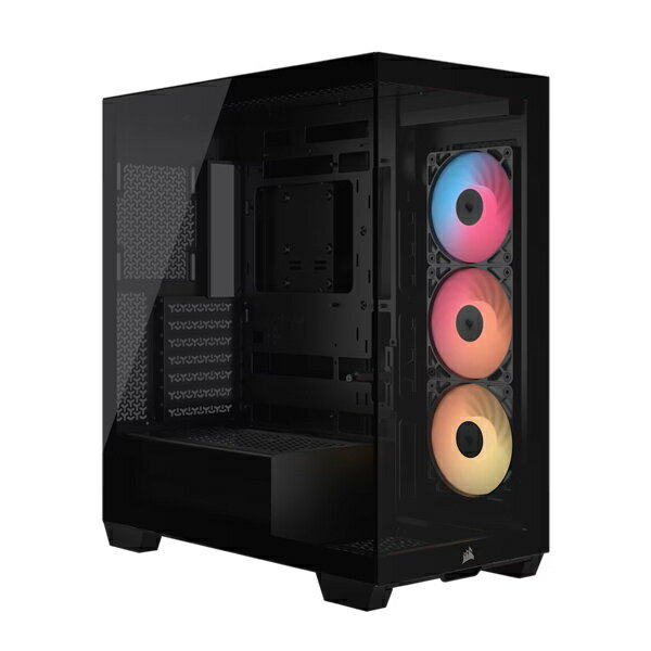 【送料無料】コルセア(メモリ) CC-9011322-WW ミドルタワー型PCケース 3500X RS-R ARGB Mid-Tower Black【在庫目安:お取り寄せ】