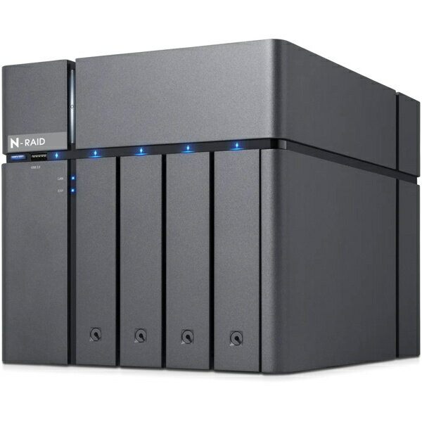 【送料無料】ヤノ販売 NR4500C-S16TS N-RAID 4500C 16.0TB スペアドライブ付属（+SSD）【在庫目安:お取り寄せ】| NAS RAID レイド