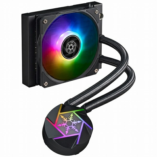 【送料無料】SilverStone SST-VD120-SLIM RGB水冷CPUクーラー 120mm【在庫目安:お取り寄せ】
