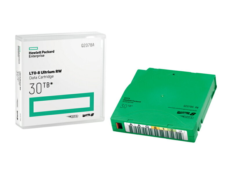 【送料無料】HP Q2078A LTO8 Ultrium 30TB RW データカートリッジ【在庫目安:お取り寄せ】
