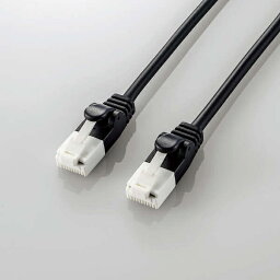 ELECOM LD-GPAYT/BK10 やわらかLANケーブル/ CAT6A/ 爪折れ防止/ 1.0m/ ブラック【在庫目安:お取り寄せ】