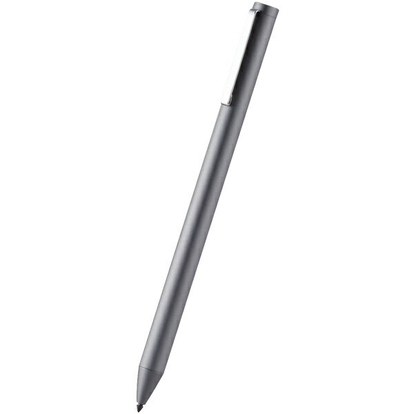 【送料無料】ELECOM P-TPACSTAP01GY タッチペン/ スタイラス/ リチウム充電式/ iPad専用/ パームリジェクション対応/ ペン先交換可能/ ペン先付属なし/ グレー【在庫目安:お取り寄せ】