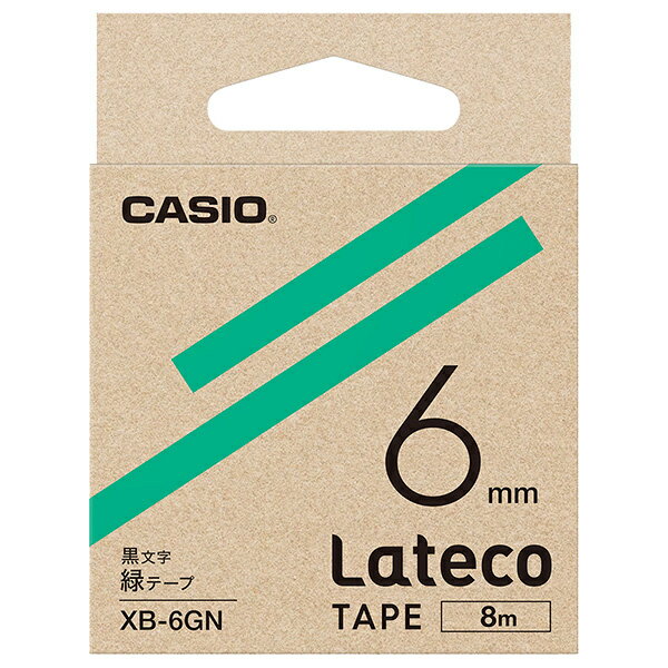 CASIO XB-6GN Latecope[v 6mm / y݌ɖڈ:񂹁z| e[v x xC^[ e[v J[gbW e[vC^[