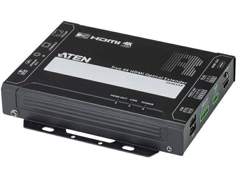 Rakuten - 【送料無料】ATEN VE883ARK1 光ファイバーHDMIエクステンダー（True 4K対応） マルチモード レシーバー【在庫目安:お取り寄せ】| パソコン周辺機器 複合エクステンダー エクステンダー PC パソコン