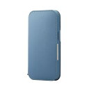 【送料無料】ELECOM PM-A22APLFY2BU iPhone 14/ iPhone 13用レザーケース/ 手帳型/ 耐衝撃/ NEUTZ/ 磁石付き/ ブルー【在庫目安:お取り寄せ】