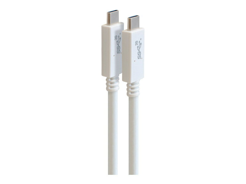 【送料無料】GOPPA GP-CCU325A10M/W USB Type-C to USB Type-Cケーブル(USB3.2 Gen2×2/ PD5A/ Altモード対応) 100cm ホワイト【在庫目安:お取り寄せ】