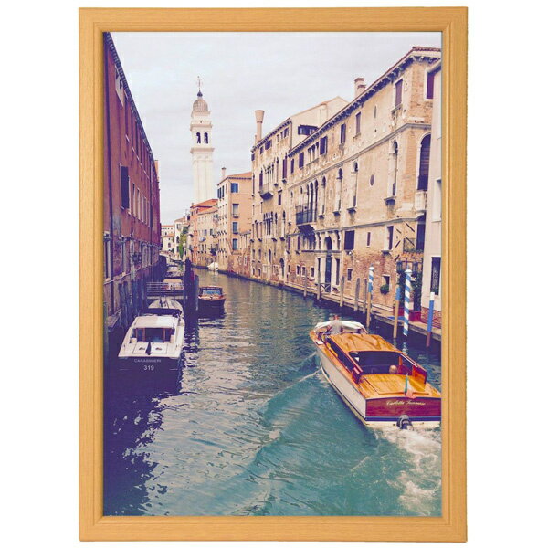 【送料無料】浅沼商会 821294 KING 木製額 グラン A2 ナチュラル (マット無し)【在庫目安:お取り寄せ】