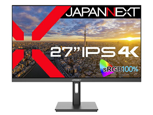【在庫目安:あり】【送料無料】JAPANNEXT JN-IPS2709UHDR 液晶ディスプレイ 27型/ 3840×2160/ HDMI×2、DP×1/ ブラック/ スピーカー有/ 2年保証