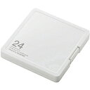ELECOM CMC-SDCPP24WH メモリカードケース/ インデックス台紙付き/ SD12枚+microSD12枚収納/ ホワイト【在庫目安:お取り寄せ】(2)