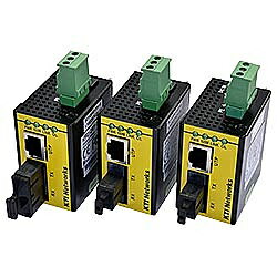 【送料無料】ハイテクインター 161-KI-006 産業用小型光メディアコンバータ KFC-241-L-W3520 (SM、SC1芯、20km)【在庫目安:お取り寄せ】