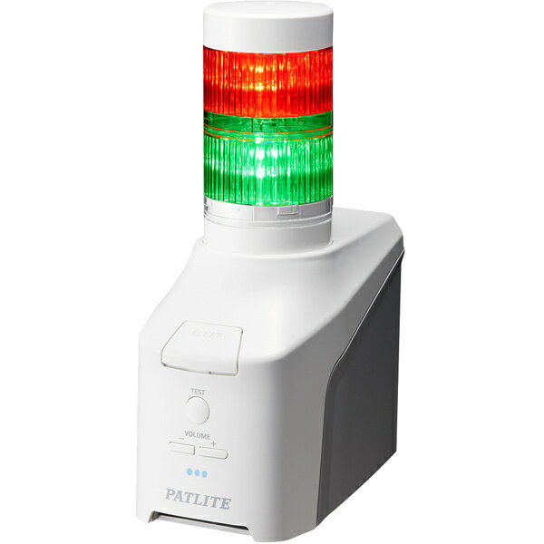 【送料無料】パトライト NHV6-2D-RG 音声対応ネットワーク制御信号灯 直径60mm/ 2段/ 赤緑/ デジタルIO搭載モデル/ ACアダプタ付属【在庫目安:お取り寄せ】| パソコン周辺機器
