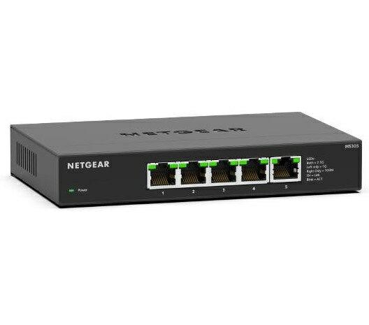 【送料無料】NETGEAR MS305-100JPS SOHO/ 家庭向け 1G/ 2.5Gマルチギガ5ポートアンマネージスイッチ【在庫目安:お取り寄せ】