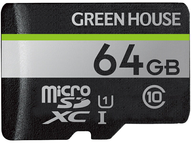 GREEN HOUSE GH-SDM-UA64G microSDXC UHS-I U1 饹10 64GBں߸ܰ:󤻡