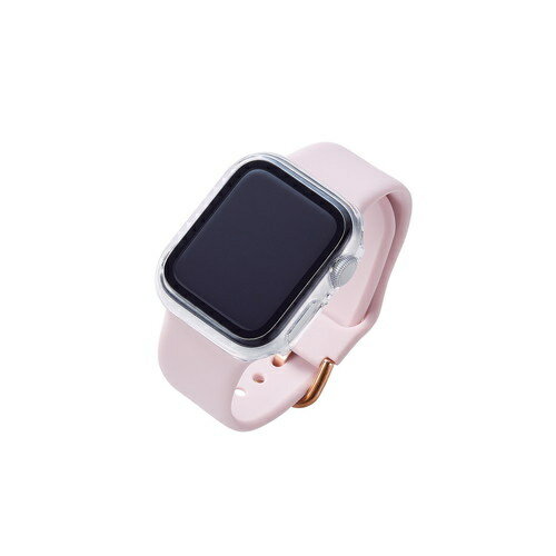 【送料無料】ELECOM AW-20SFCGOCR Apple Watch 40mm用フルカバーケース/ プレミアムガラス/ ゴリラ/ 高透明/ クリア【在庫目安:お取り寄せ】