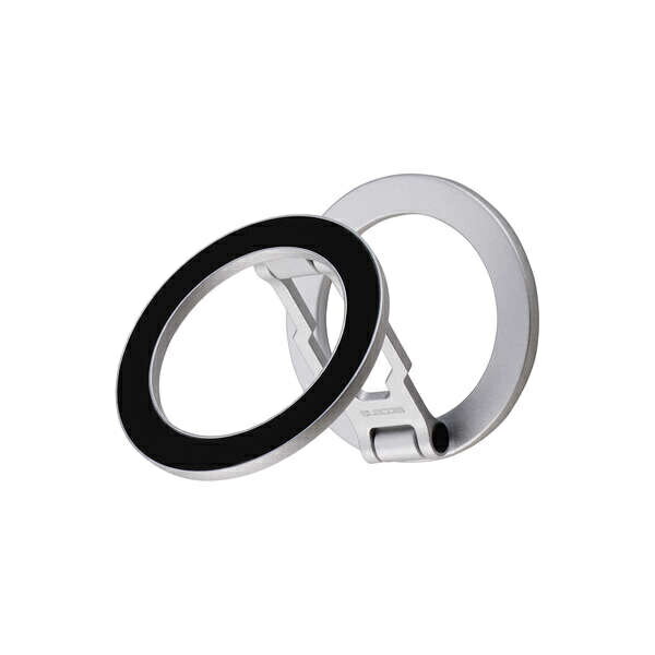 【送料無料】ELECOM P-DSCMPWM01SV スマホスタンド/ 薄型/ MagSafe対応/ 両面マグネット/ シルバー【在庫目安:お取り寄せ】