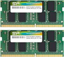 【送料無料】シリコンパワー SP032GBSFU240B22 メモリーモジュール 260pin SO-DIMM DDR4-2400(PC4-19200) 16GB×2枚組 ブリスターパッケージ【在庫目安:お取り寄せ】