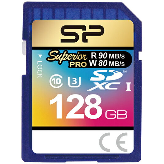 【送料無料】シリコンパワー SP128GBSDXCU3V10 【UHS-1対応】SDHCカード 128GB Class10 UHS Class3 読込90MB/ s 書込45MB/ s（最大値）【在庫目安:お取り寄せ】