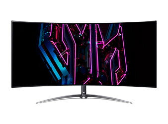 【送料無料】Acer X45bmiiphuzx Predator 有機ELディスプレイ(44.5型/ 3440×1440、UWQHD/ HDMI、DisplayPort、USB3.2 Type-C/ ブラック/ スピーカー搭載/ OLED/ 非光沢（湾曲800R）/ 150cd/ 0.01)【在庫目安:僅少】
