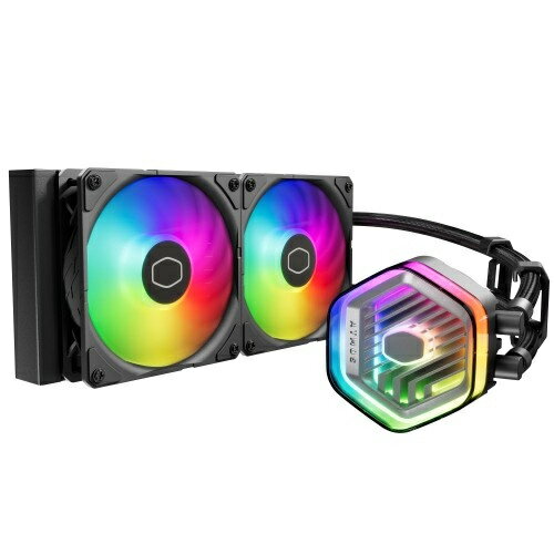 【送料無料】CoolerMaster MLX-D24M-A25PZ-R1 MasterLiquid 240 Atmos/ 240mm簡易水冷CPUクーラー/ ブラックモデル/ 最新型デュアルチャンバーポンプ/ Intel LGA1700/ 1200/ 1151/ 1150/ 1155/ 1156/ AMD AM5/ AM4ソケット対応