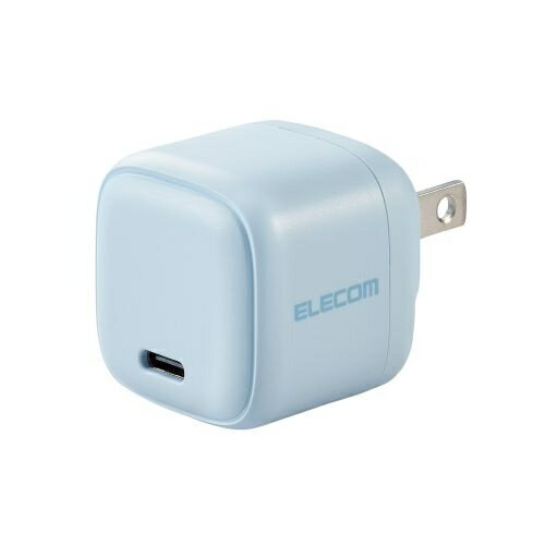 ELECOM MPA-ACCP7320BU AC充電器/ スマホ・タブレット用/ USB Power Delivery/ 20W/ USB-C1ポート/ ブルー【在庫目安:お取り寄せ】| 電源 充電器 バッテリーチャージャー バッテリチャージャー 充電 チャージャー
