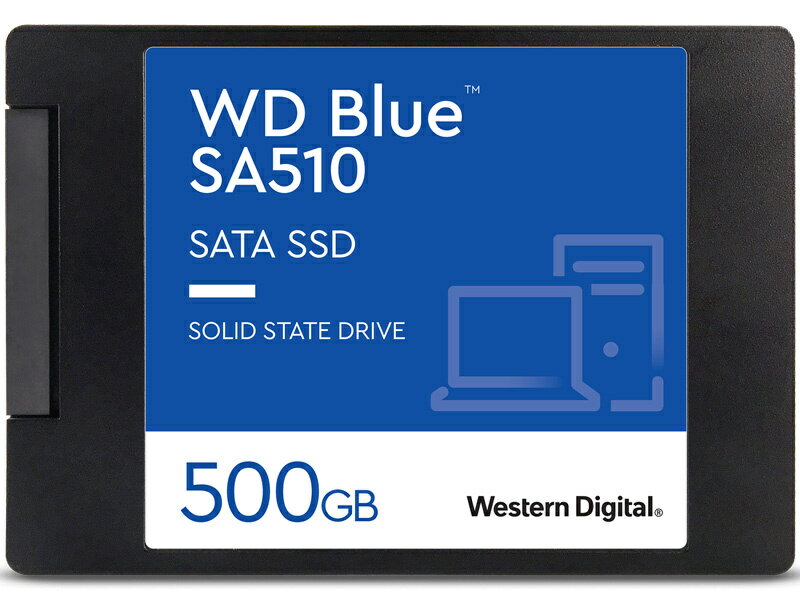 WESTERN DIGITAL 0718037-884639 WD Blue SA510 SATA接続 2.5インチSSD 500GB 5年保証 WDS500G3B0A